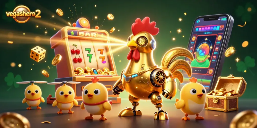 Engage with exciting slots at vegashero 2 as golden robots unleash jackpot fun!
